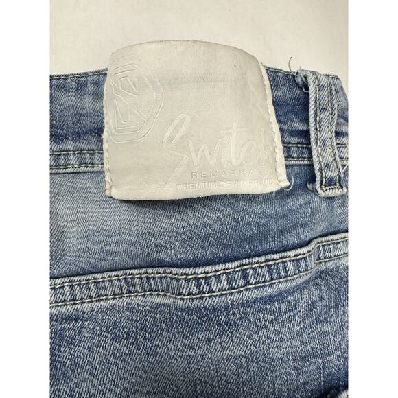 Switch Remarkable Stacked Jeans Streetwear Distressed Slim Taper Fit Paint 40*34 - Picture 9 of 9